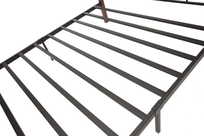 Кровать Queen 160х200 черно-коричневого цвета  - купить Кровати для спальни по цене 12030.0