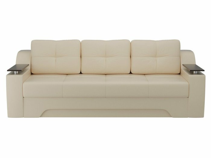 Диван-кровать Сенатор бежевого цвета (экокожа) - купить Прямые диваны по цене 42999.0