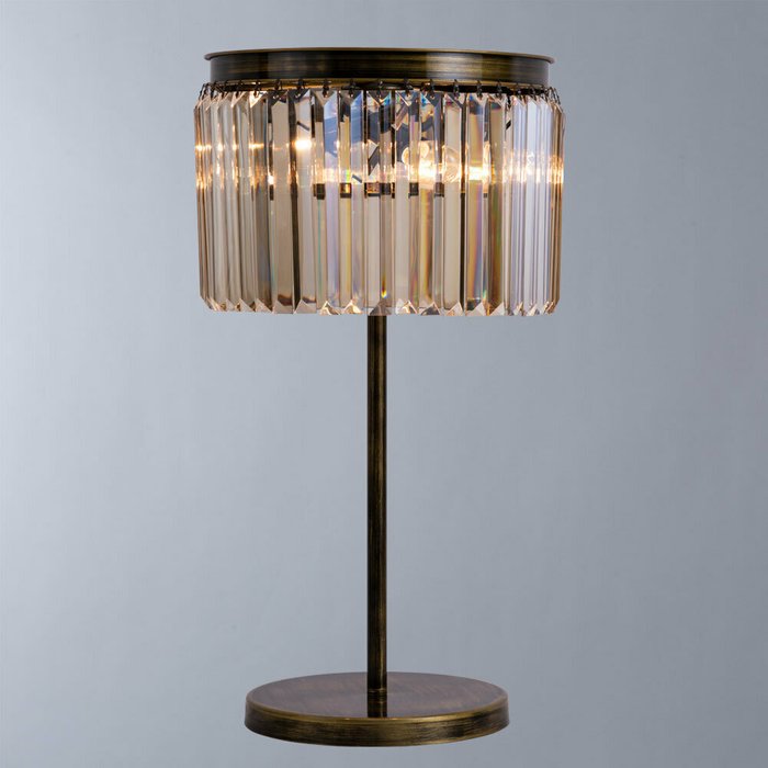 Настольная лампа Nova коричневого цвета - купить Настольные лампы по цене 15510.0
