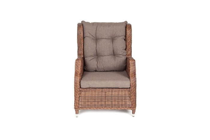 Раскладное кресло Форио коричневого цвета - купить Садовые кресла по цене 69600.0