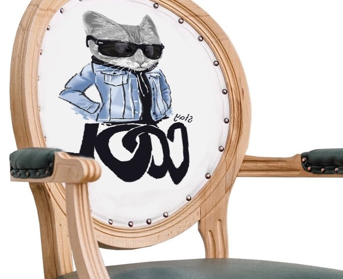 Кресло Cat men с каркасом из массива бука - лучшие Обеденные стулья в INMYROOM