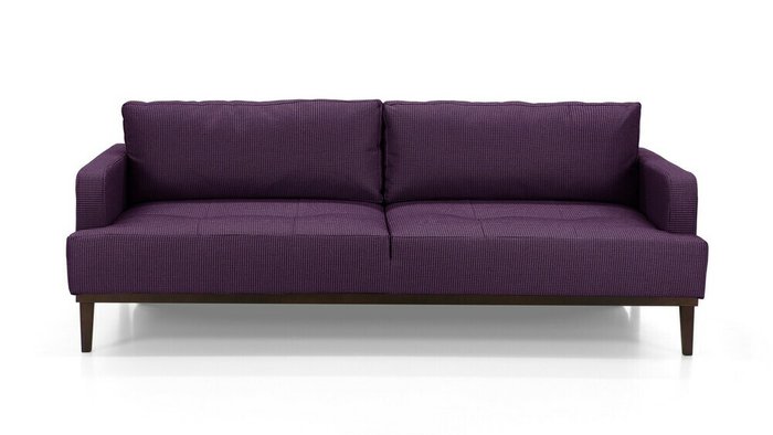 Диван-кровать Бендиго Лайт фиолетового цвета - купить Прямые диваны по цене 60600.0