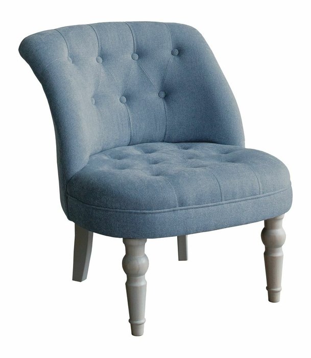 Кресло Бастиан серо-голубого цвета