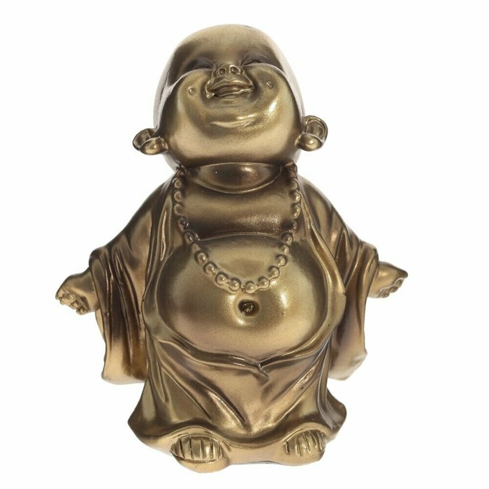 Фигурка декоративная Будда 1 золотого цвета