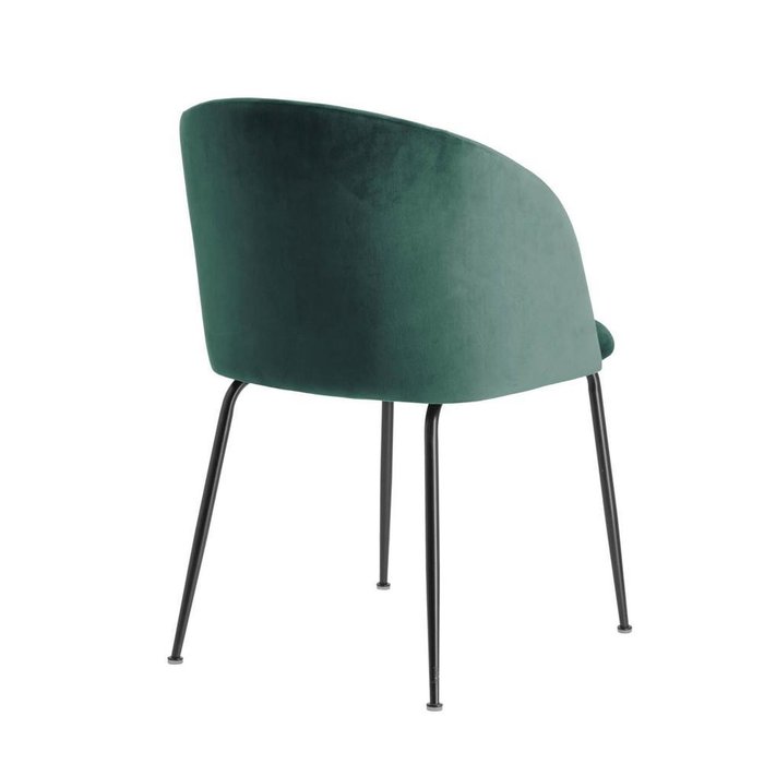 Мягкий стул Ludelina green velvet зеленого цвета - лучшие Обеденные стулья в INMYROOM