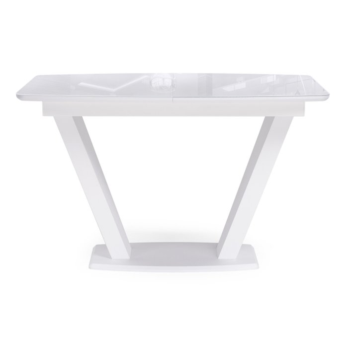Раздвижной обеденный стол Петир белого цвета - купить Обеденные столы по цене 26041.0