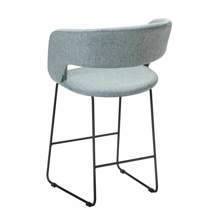 Полубарный стул Hugs светло-серого цвета - лучшие Барные стулья в INMYROOM