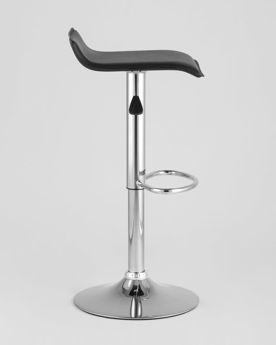 Барный стул Хай-Тек черного цвета с металлическим каркасом - купить Барные стулья по цене 3199.0