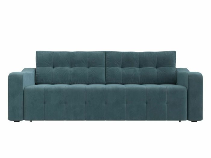 Прямой диван-кровать Лиссабон бирюзового цвета - купить Прямые диваны по цене 47999.0
