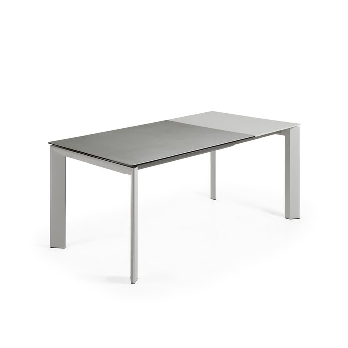 Раздвижной обеденный стол Atta 120 серого цвета - лучшие Обеденные столы в INMYROOM