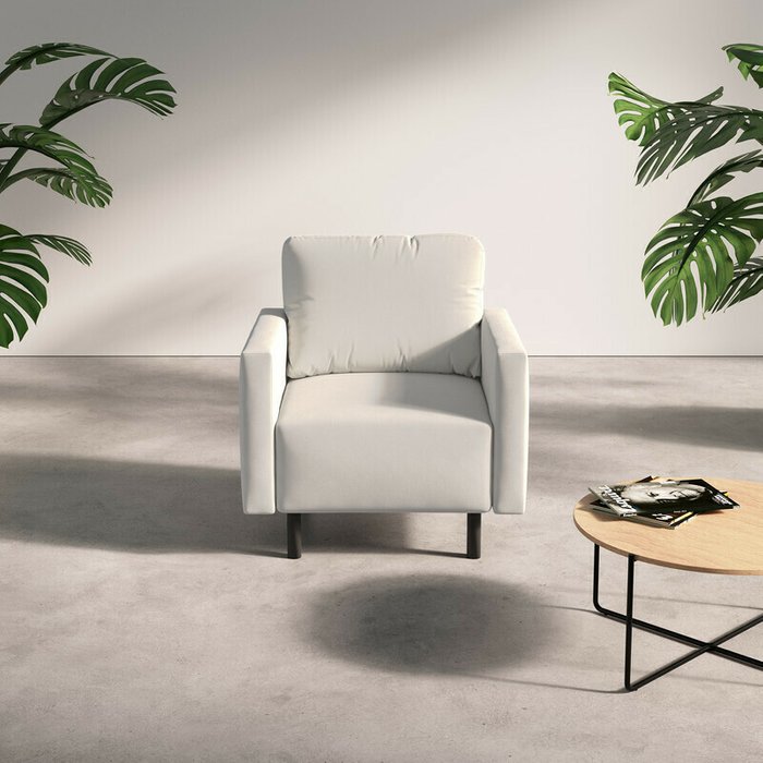 Кресло Сканди белого цвета - купить Интерьерные кресла по цене 12990.0
