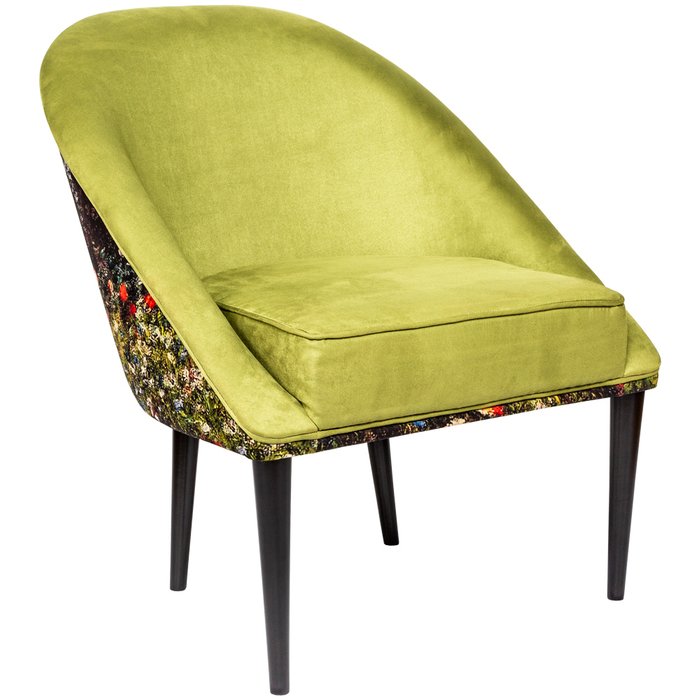 Кресло Летний пейзаж салатового цвета - купить Интерьерные кресла по цене 60000.0