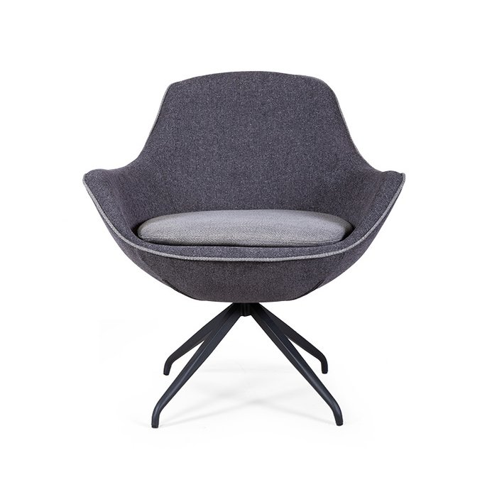 Кресло Indraft серого цвета - купить Интерьерные кресла по цене 32300.0
