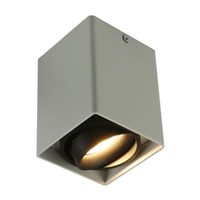 Потолочный светильник из металла серого цвета