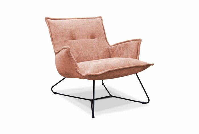 Кресло Чарли оранжево-розового цвета