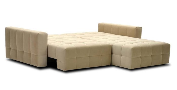 Угловой диван-кровать Энзо бежевого цвета - лучшие Угловые диваны в INMYROOM