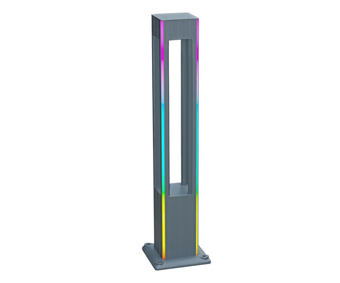 Светильник уличный серый 220V w12*12 h80 Led 5W (4000K) Декоративная подсветка RGB. - купить Настенные уличные светильники по цене 16900.0 Светильник уличный серый 220V w12*12 h80 Led 5W (4000K) Декоративная подсветка RGB. - купить Настенные уличные светильники по цене 16900.0