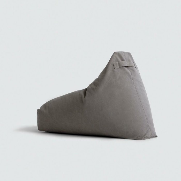 Кресло-мешок из натурального хлопка темно-серого цвета - купить Бескаркасная мебель по цене 16000.0