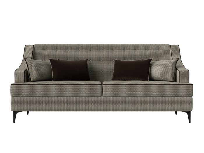 Прямой диван Марк серо-бежевого цвета - купить Прямые диваны по цене 44999.0