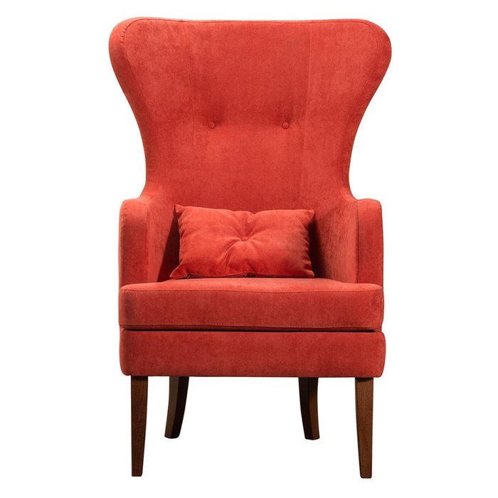 Кресло Хилтон Брик красного цвета - купить Интерьерные кресла по цене 30700.0