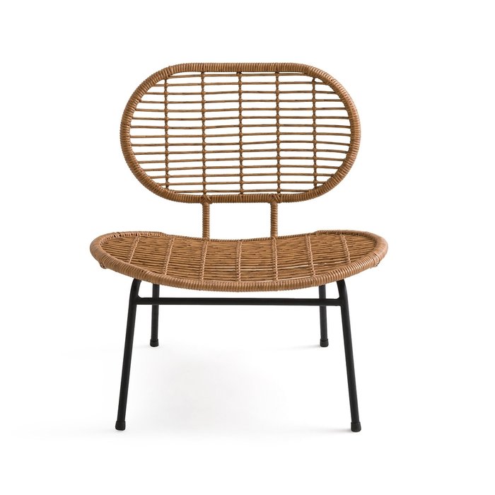 Кресло садовое из стали и полимера Sabby бежевого цвета - купить Садовые кресла по цене 26490.0