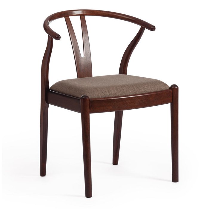 Набор из двух стульев Wishbone коричневого цвета - купить Обеденные стулья по цене 13500.0