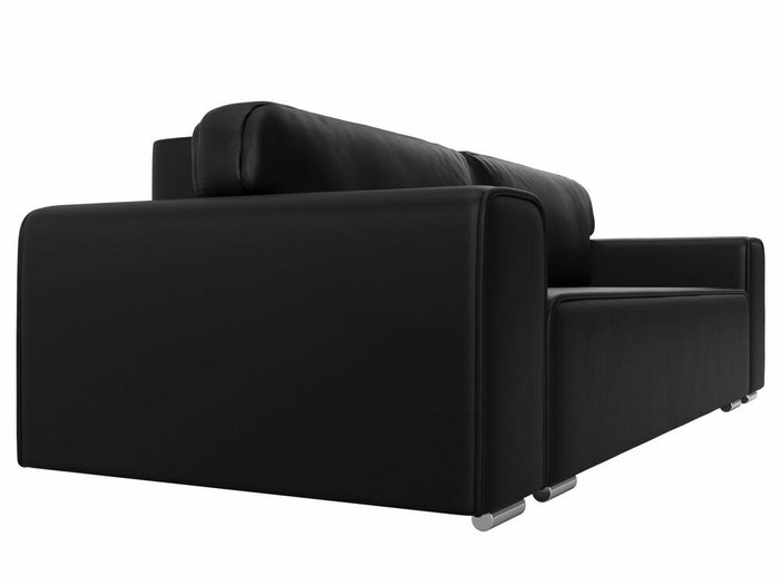 Диван-кровать Лига 029 черного цвета (экокожа) - лучшие Прямые диваны в INMYROOM
