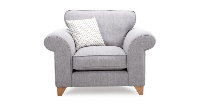 Кресло Angelic серого цвета - купить Интерьерные кресла по цене 34600.0