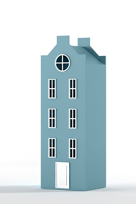 Шкаф-домик Вильнюс Medium голубого цвета - купить Детские шкафы по цене 62290.0