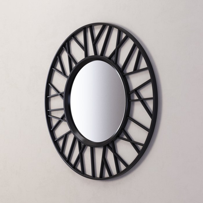 Зеркало Hugo черного цвета - купить Настенные зеркала по цене 29150.0