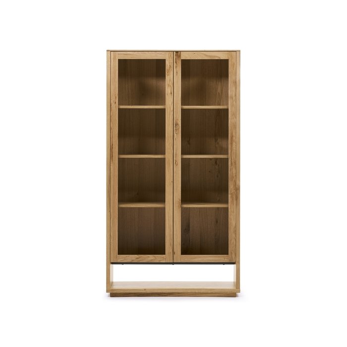Книжный шкаф Alguema из дубового шпона - лучшие Книжные шкафы в INMYROOM