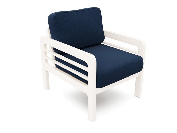 Кресло Бергер темно-синего цвета - лучшие Интерьерные кресла в INMYROOM