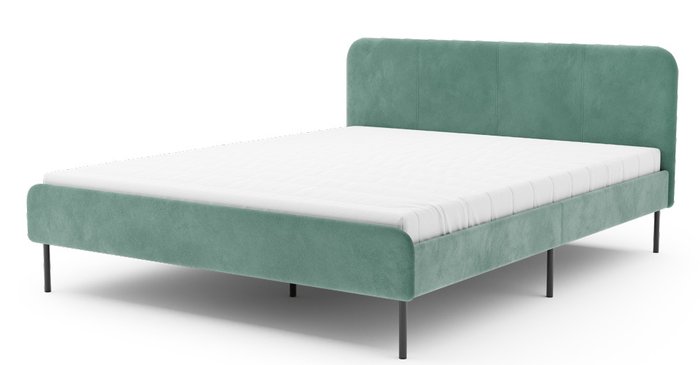 Кровать Элиса 180х200 зеленого цвета без подъемного механизма - купить Кровати для спальни по цене 21359 Кровать Элиса 180х200 зеленого цвета без подъемного механизма - купить Кровати для спальни по цене 21359