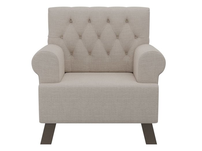 Кресло Хилтон бежевого цвета - купить Интерьерные кресла по цене 21990.0