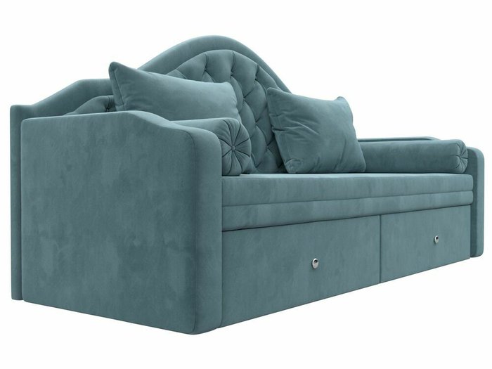 Диван-кровать Сойер бирюзового цвета - лучшие Прямые диваны в INMYROOM