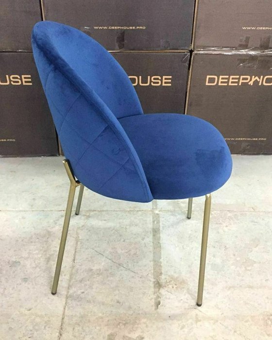 Стул Дижон темно-синего цвета - купить Обеденные стулья по цене 7300.0