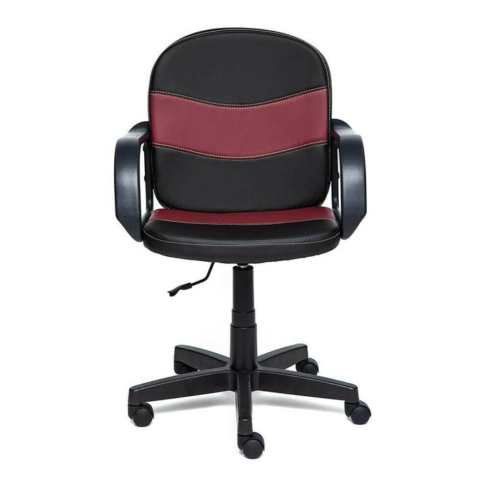 Кресло офисное Baggi черно-бордового цвета - лучшие Офисные кресла в INMYROOM