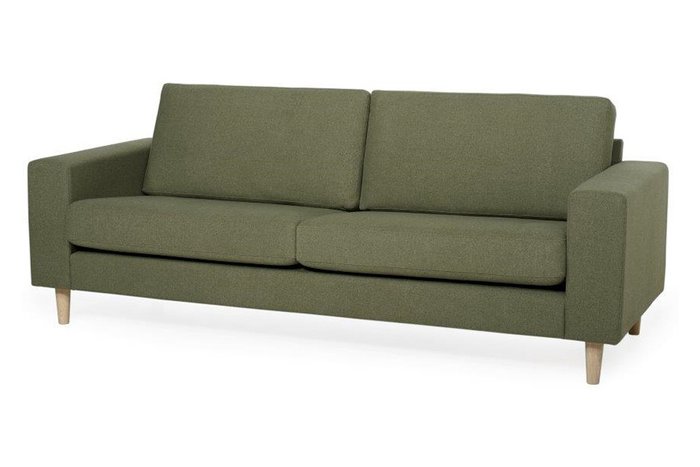 Диван-кровать Пори зеленого цвета - купить Прямые диваны по цене 77300.0