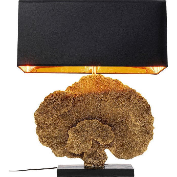 Лампа настольная Coral с черным абажуром