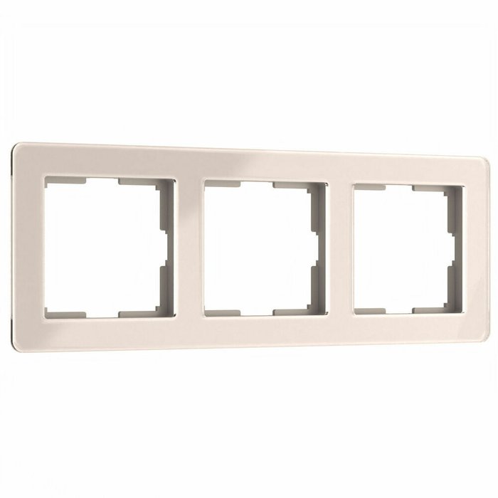 Рамка из акрила на 3 поста Acrylic айвори W0032743 Рамка из акрила на 3 поста Acrylic айвори W0032743