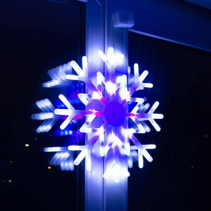 Подвесной светильник ULD-H4040-048/DTA MULTI IP20 SNOWFLAKE (пластик, цвет разноцветный) - купить Новогоднее освещение по цене 748.0 Подвесной светильник ULD-H4040-048/DTA MULTI IP20 SNOWFLAKE (пластик, цвет разноцветный) - купить Новогоднее освещение по цене 748.0