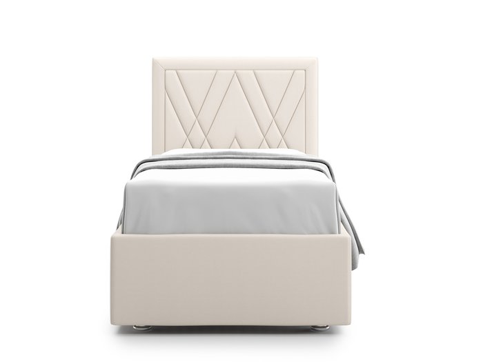 Кровать Premium Milana 2 90х200 светло-бежевого цвета с подъемным механизмом - купить Кровати для спальни по цене 64500.0