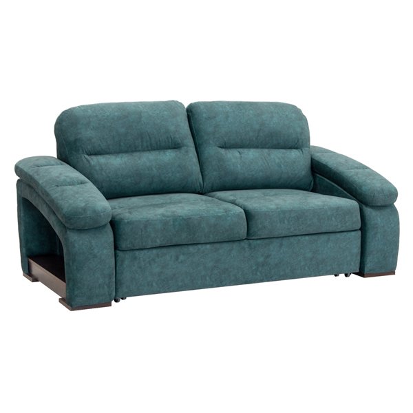Прямой диван-кровати Рокси тёмно-бирюзового цвета
