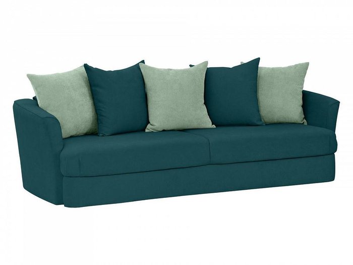 Диван-кровать California сине-зеленого цвета - купить Прямые диваны по цене 61400.0