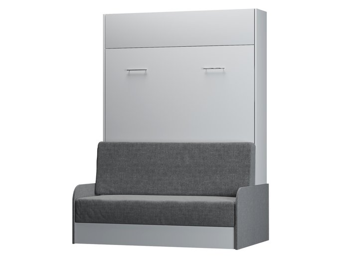 Шкаф-кровать Studio Sofa 90х200 бело-серого цвета Шкаф-кровать Studio Sofa 90х200 бело-серого цвета