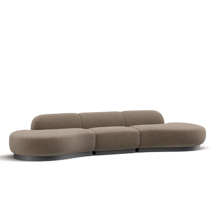 Модульный диван Freedom коричневого цвета