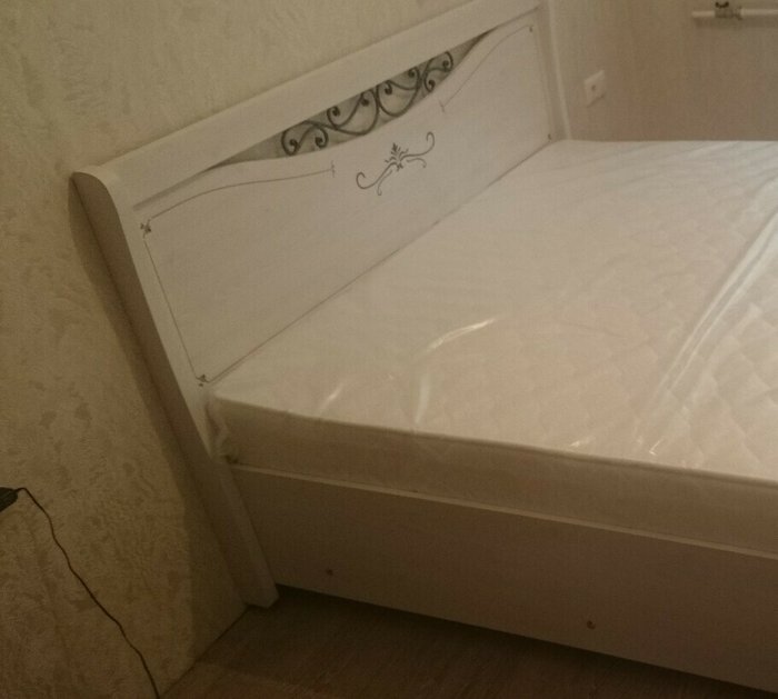 Кровать с ортопедическим основанием Афродита 160х200 бежевого цвета - купить Кровати для спальни по цене 28490.0