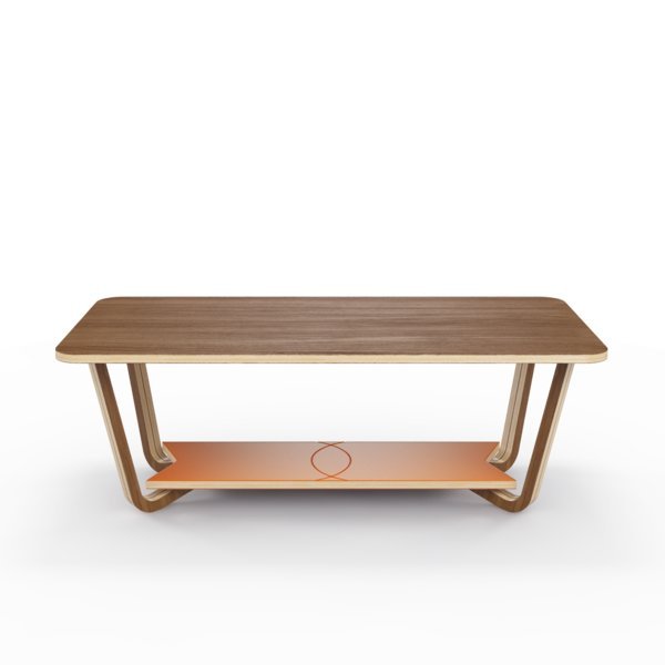 Кофейный столик unika "Luleå" орех морковный Кофейный столик unika "Luleå" орех морковный