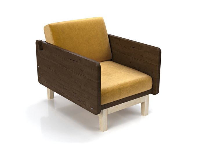 Кресло Двалин горчичного цвета - купить Интерьерные кресла по цене 25990.0