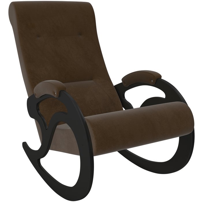Кресло-качалка Модель 5 коричневого цвета